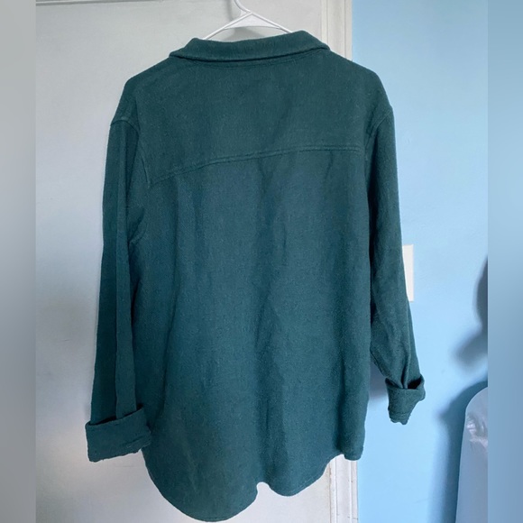 American Eagle Outfitters Green Button Down Green Shacket L - Picture 2 of 2